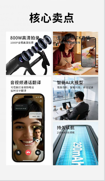 AI 智能拍摄款眼镜